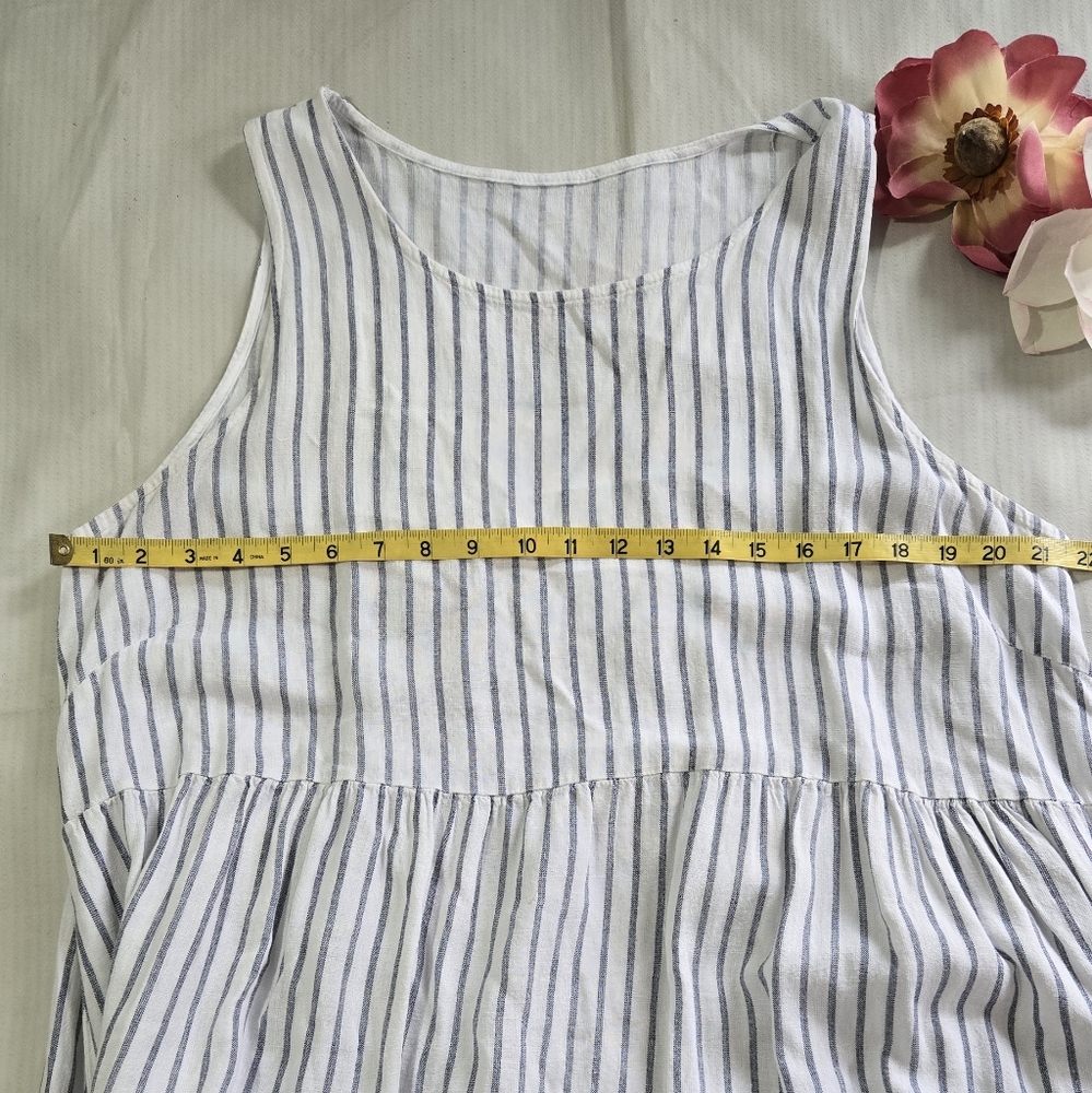 Linen High-low Sleeveless dress XL - Picture 4 of 6